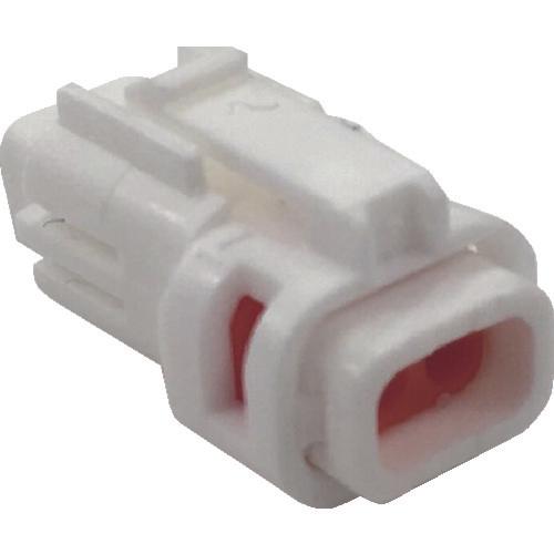 TRUSCO waterproof connector socket housing (10 pieces) number of cores 2, coating outer diameter φ1.3 to 1.7 white