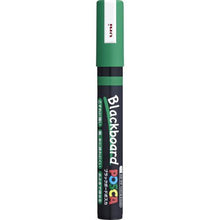 โหลดรูปภาพลงในโปรแกรมดูแกลเลอรี ปากกามาร์คเกอร์ uni ชนิดน้ำ กระดานดำ posca ตัวอักษรขนาดกลาง สีเขียว
