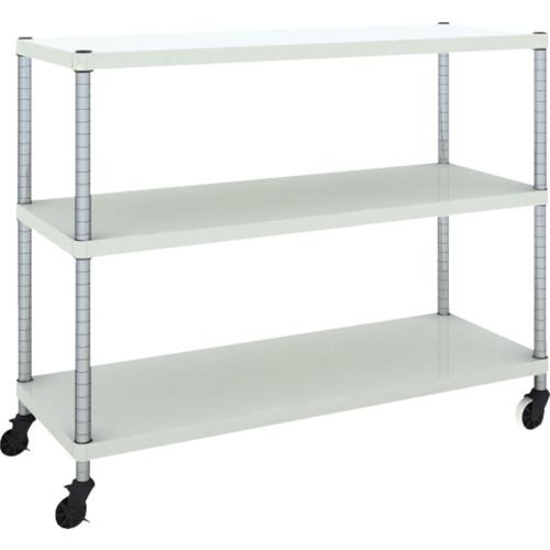 TRUSCO ฟีนิกซ์ แร็ค 1200X450 3 ชั้นพร้อมล้อตัวยู W เคลือบสีฝุ่นแอนตี้แบคทีเรีย