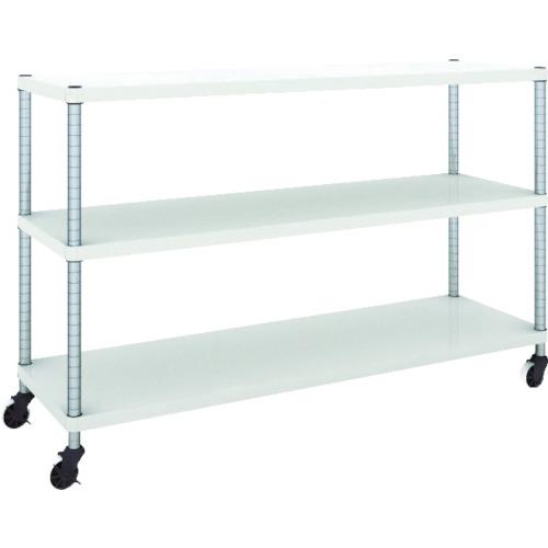 TRUSCO ฟีนิกซ์ แร็ค 1500X450 3 ชั้นพร้อมล้อตัวยู W เคลือบสีฝุ่นแอนตี้แบคทีเรีย