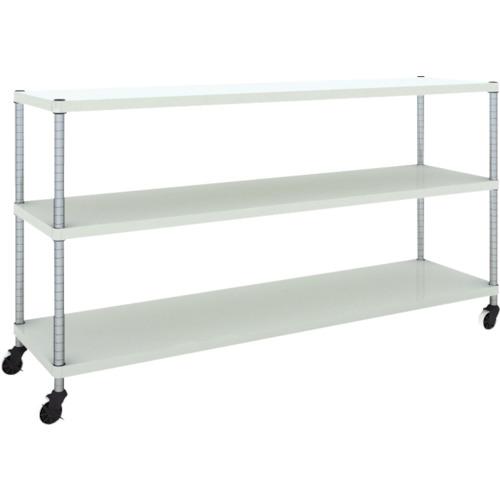 TRUSCO ฟีนิกซ์ แร็ค 1800X450 3 ขั้นพร้อมล้อตัวยู W เคลือบสีฝุ่นแอนตี้แบคทีเรีย