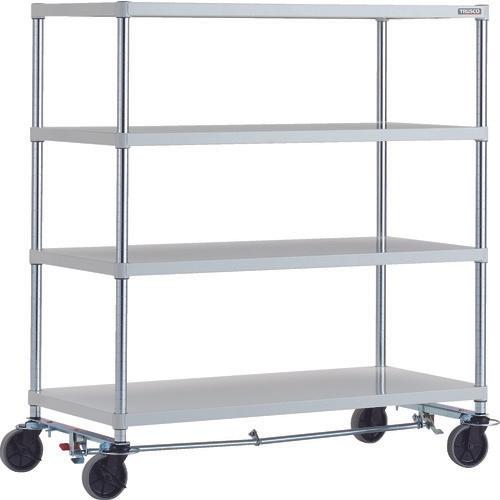 แร็ค TRUSCO Phoenix 1200X600 4 ตอน U wheel 4 ล้อ เคลือบสีฝุ่นป้องกันแบคทีเรีย SW