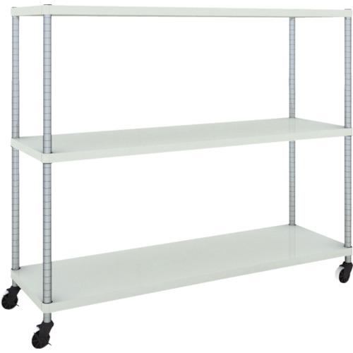 TRUSCO ฟีนิกซ์ แร็ค 1500X450 3 ชั้นพร้อมล้อตัวยู W เคลือบสีฝุ่นแอนตี้แบคทีเรีย