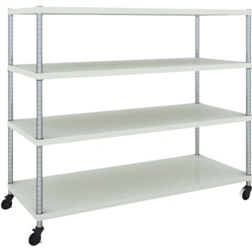 TRUSCO ฟีนิกซ์ แร็ค 1500X600 4 ขั้น พร้อมล้อตัวยู W เคลือบสีฝุ่นแอนตี้แบคทีเรีย