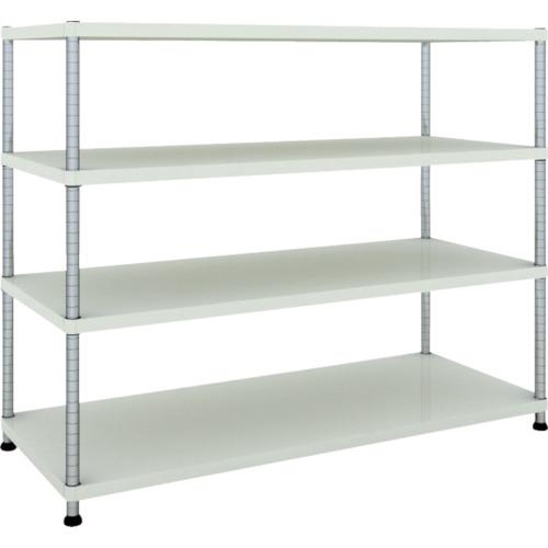 ชั้นวาง TRUSCO Phoenix 1500X600 4 ชั้น W เคลือบสีฝุ่นต้านเชื้อแบคทีเรีย