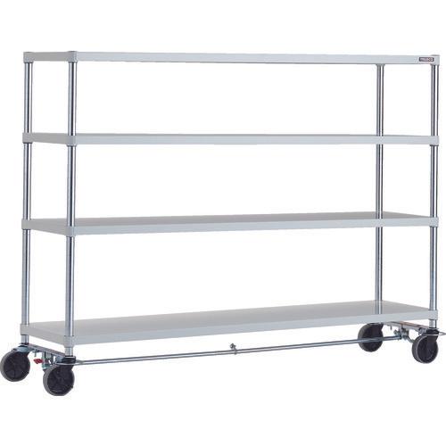 TRUSCO ฟีนิกซ์ แร็ค 1800X450 4 ตอน U ล้อ 4 ล้อ เคลือบผงป้องกันแบคทีเรียด้วยสี SW