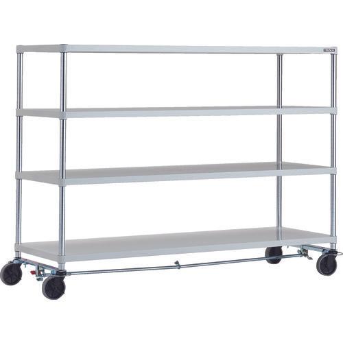 TRUSCO ฟีนิกซ์ แร็ค 1800X600 4 ตอน U ล้อ 4 ล้อ เคลือบสีฝุ่นป้องกันแบคทีเรีย SW