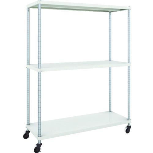 TRUSCO ฟีนิกซ์ แร็ค 1200X450 3 ชั้นพร้อมล้อตัวยู W เคลือบสีฝุ่นแอนตี้แบคทีเรีย