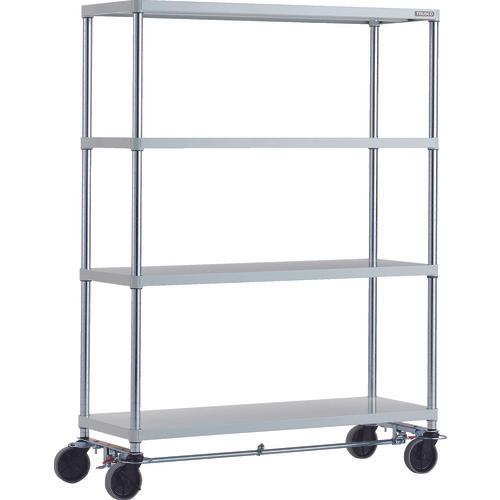 TRUSCO ฟีนิกซ์ แร็ค 1200X450 4 ตอน U ล้อ 4 ล้อ เคลือบผงป้องกันแบคทีเรียด้วยสี SW