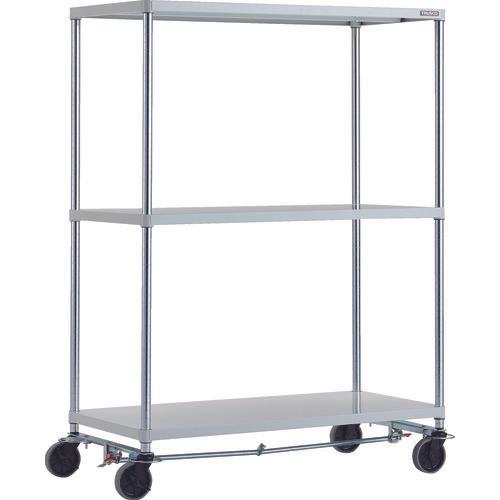 TRUSCO ฟีนิกซ์ แร็ค 1200X600 3 ตอน U ล้อ 4 ล้อ เคลือบผงป้องกันแบคทีเรียด้วยสี SW