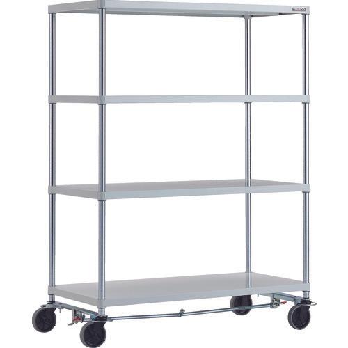 แร็ค TRUSCO Phoenix 1200X600 4 ตอน U wheel 4 ล้อ เคลือบสีฝุ่นป้องกันแบคทีเรีย SW