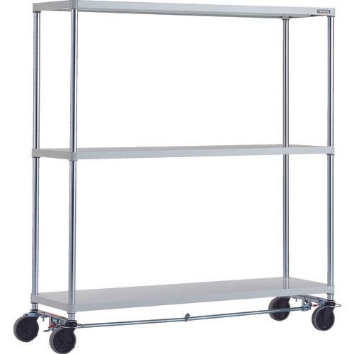 TRUSCO ฟีนิกซ์ แร็ค 1500X450 3 ตอน U ล้อ 4 ล้อ เคลือบผงป้องกันแบคทีเรียด้วยสี SW