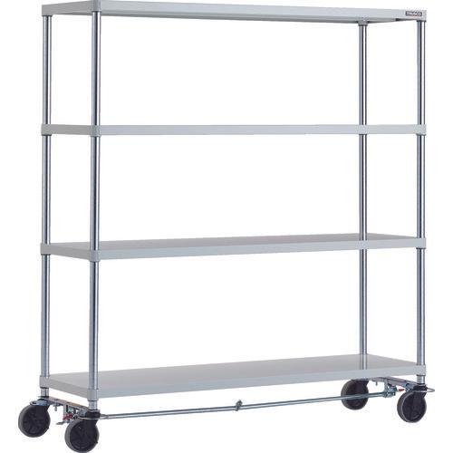 TRUSCO ฟีนิกซ์ แร็ค 1500X450 4 ตอน U ล้อ 4 ล้อ เคลือบผงป้องกันแบคทีเรียด้วยสี SW