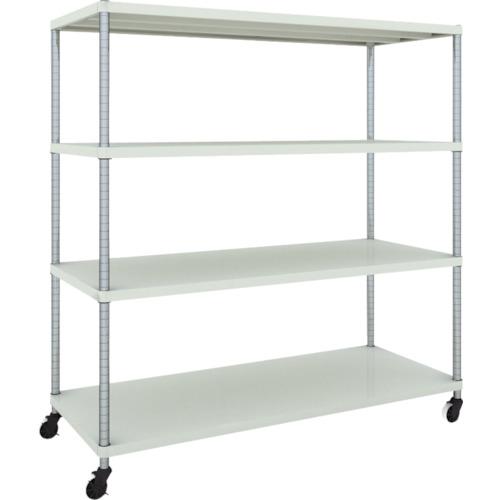 TRUSCO ฟีนิกซ์ แร็ค 1500X600 4 ขั้น พร้อมล้อตัวยู W เคลือบสีฝุ่นแอนตี้แบคทีเรีย