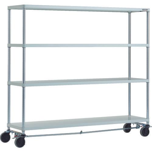 TRUSCO ฟีนิกซ์ แร็ค 1800X450 4 ตอน U ล้อ 4 ล้อ เคลือบผงป้องกันแบคทีเรียด้วยสี SW