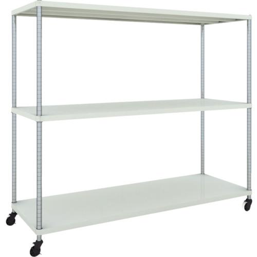 TRUSCO ฟีนิกซ์ แร็ค 1800X600 3 ชั้นพร้อมล้อตัวยู W เคลือบสีฝุ่นแอนตี้แบคทีเรีย