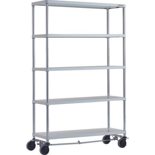 แร็ค TRUSCO Phoenix 1200X450 5 ขั้น ล้อ U 4 ล้อ เคลือบสีฝุ่นป้องกันแบคทีเรีย SW