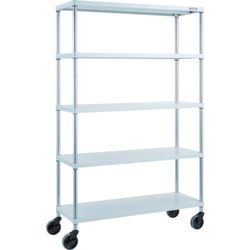 TRUSCO ฟีนิกซ์ แร็ค 1200X450 5 ขั้น พร้อมล้อ U W เคลือบสีฝุ่นแอนตี้แบคทีเรีย