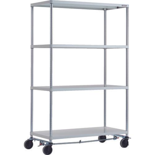 Giá đỡ TRUSCO Phoenix 1200X600 4 bậc 4 bánh chữ U sơn tĩnh điện kháng khuẩn màu S W