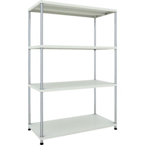 ชั้นวาง TRUSCO Phoenix 1200X600 4 ชั้น W เคลือบสีฝุ่นต้านเชื้อแบคทีเรีย