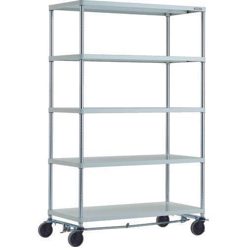 Giá đỡ TRUSCO phoenix 1200X600 5 bậc bánh chữ U 4 bánh sơn tĩnh điện kháng khuẩn màu S W