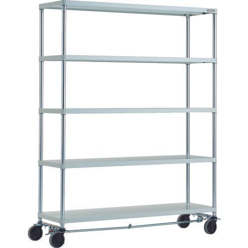 Giá đỡ TRUSCO Phoenix 1500X450 5 bậc chữ U 4 bánh sơn tĩnh điện kháng khuẩn màu S W