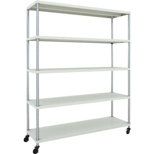 Giá đỡ TRUSCO Phoenix 1500X450 5 bậc bánh xe chữ U sơn tĩnh điện kháng khuẩn màu W