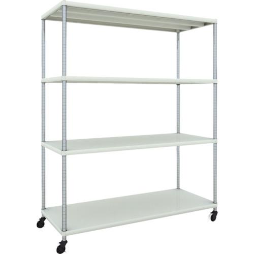 Giá đỡ TRUSCO phoenix 1500X600 4 bậc bánh xe chữ U sơn tĩnh điện kháng khuẩn màu W