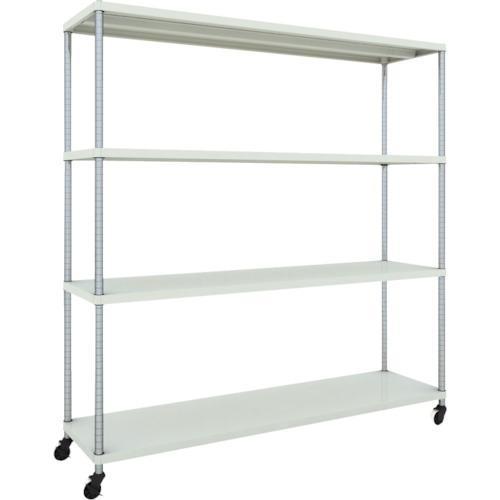 Kệ TRUSCO phoenix 1800X450 4 tầng có bánh chữ U sơn tĩnh điện kháng khuẩn màu W