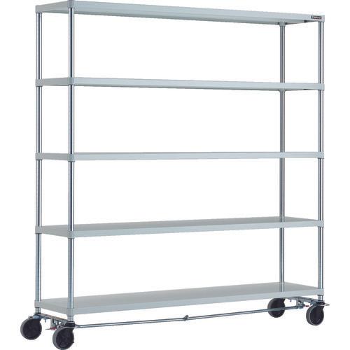 Giá đỡ TRUSCO Phoenix 1800X450 5 bậc chữ U 4 bánh sơn tĩnh điện kháng khuẩn màu S W