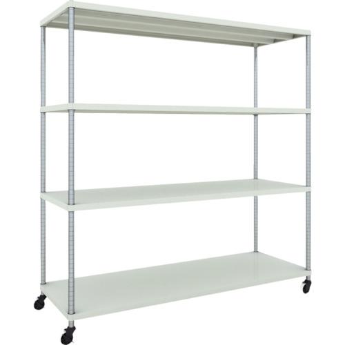 Kệ TRUSCO phoenix 1800X600 4 tầng có bánh chữ U sơn tĩnh điện kháng khuẩn màu W