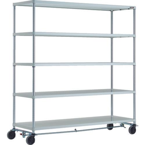 Kệ TRUSCO phoenix 1800x600 5 bậc 4 bánh chữ U sơn tĩnh điện kháng khuẩn màu S W