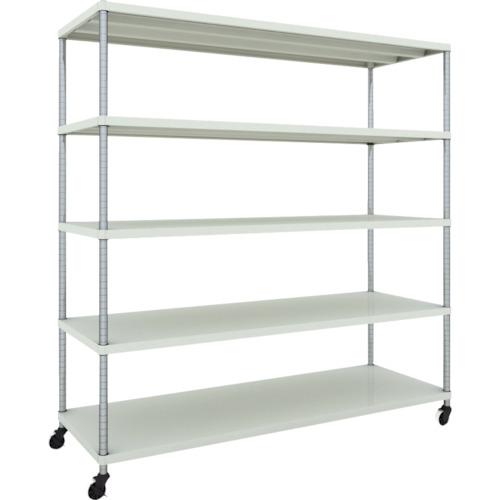 Giá đỡ TRUSCO phoenix 1800X600 5 bậc bánh xe chữ U sơn tĩnh điện kháng khuẩn màu W