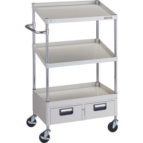 Xe goòng TRUSCO Phoenix âm tiết kiệm 750x500xH1300 1 tầng 2 tầng nghiêng, có 2 hàng hộc, màu W