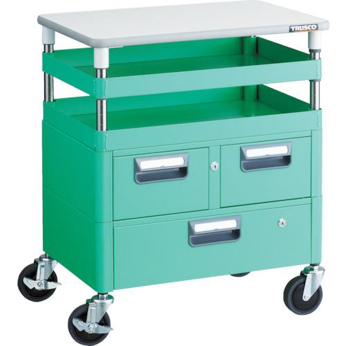 Ngăn kéo TRUSCO Phoenix wagon kháng khuẩn âm tiết kiệm 600x400xH740 có tấm mặt trên YG color