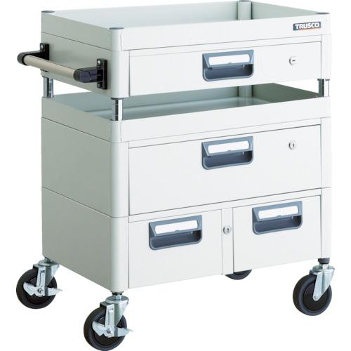 TRUSCO Phoenix Wagon Tiết kiệm âm thanh kháng khuẩn 600X400XH740 Có ngăn kéo Màu W