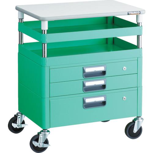 Ngăn kéo TRUSCO Phoenix wagon kháng khuẩn âm tiết kiệm 600x400xH740 có tấm mặt trên YG color