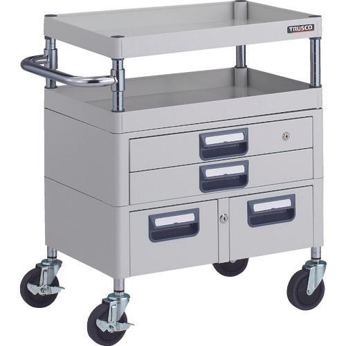 TRUSCO Phoenix Wagon Tiết kiệm âm thanh kháng khuẩn 600X400XH740 Có ngăn kéo Màu W