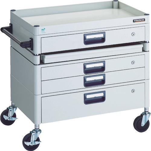 Xe goòng TRUSCO Phoenix âm tiết kiệm 750X500 H740 có hộc 1 ray W màu