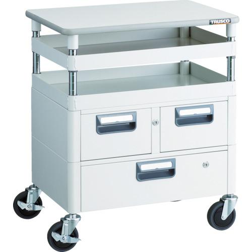 Ngăn kéo TRUSCO Phoenix wagon kháng khuẩn âm tiết kiệm 750x500xH740 mặt trên W màu