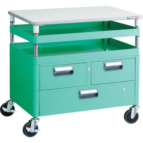 Ngăn kéo TRUSCO Phoenix wagon kháng khuẩn âm tiết kiệm 750x500xH740 có tấm mặt trên YG color
