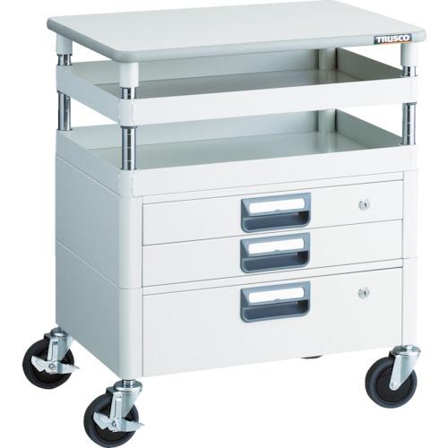 Ngăn kéo TRUSCO Phoenix wagon kháng khuẩn âm tiết kiệm 750x500xH740 mặt trên W màu