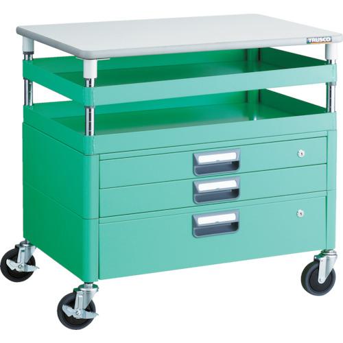 Ngăn kéo TRUSCO Phoenix wagon kháng khuẩn âm tiết kiệm 750x500xH740 có tấm mặt trên YG color