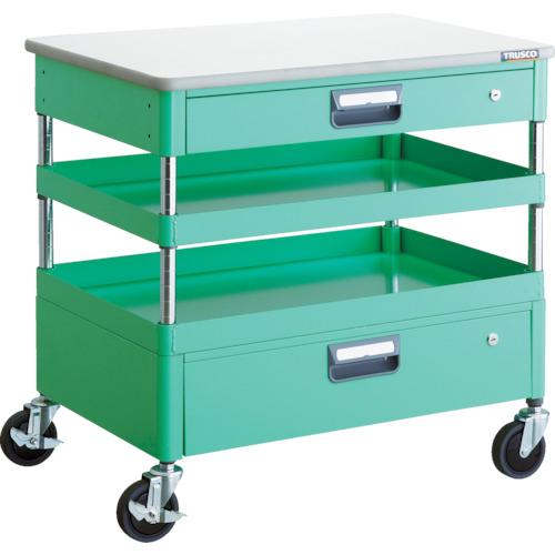 Ngăn kéo TRUSCO Phoenix toa xe tiết kiệm âm thanh 750X500XH740 với tấm trên cùng màu YG