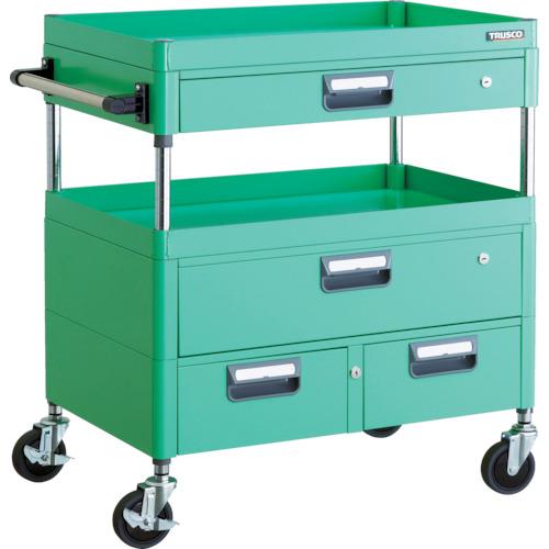 Xe goòng TRUSCO Phoenix im lặng 600X400XH880 có ngăn kéo Màu YG