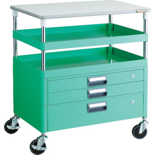 Ngăn kéo TRUSCO Phoenix wagon kháng khuẩn âm tiết kiệm 600x400xH880 có tấm mặt trên YG color