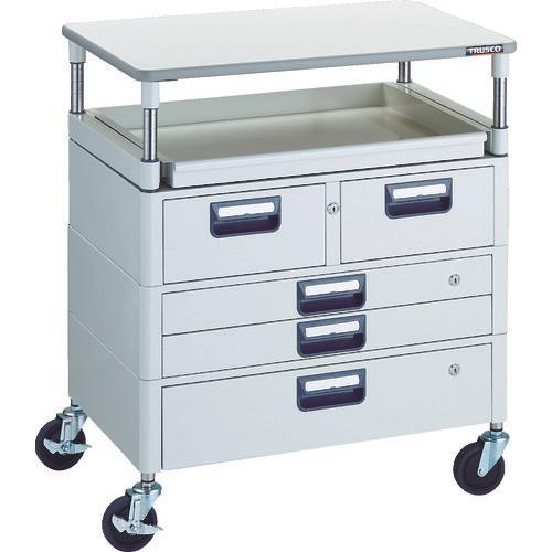 Xe goòng TRUSCO Phoenix âm tiết kiệm 750X500 H880 có hộc 1 ray trượt mặt trên W màu