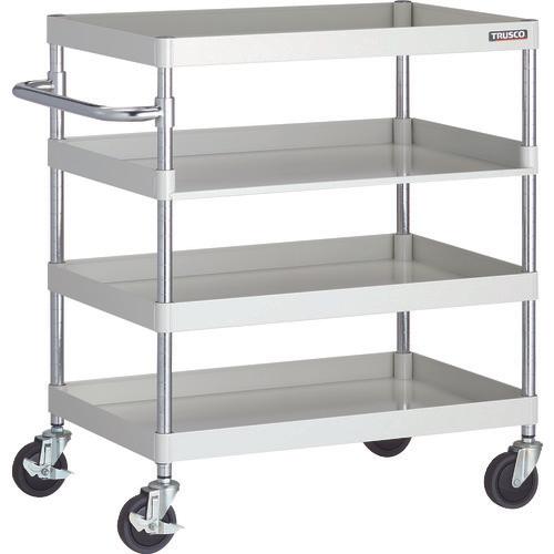 Xe goòng TRUSCO Phoenix âm tiết kiệm 750X500XH880 có kệ 3 mặt chữ W màu