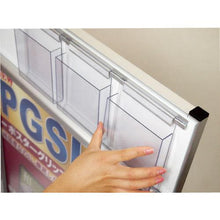 โหลดรูปภาพลงในโปรแกรมดูแกลเลอรี TOKISEI ขาตั้งโปสเตอร์พร้อมกล่องใส่ป้ายสำหรับใช้ภายในอาคาร A2 หน้าเดียว สีดำ
