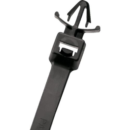 เข็มขัดรัดสายไฟไนลอนชนิดดันเข้า PANDUIT สีดำ ทนทานต่อทุกสภาพอากาศ (100 ชิ้น)